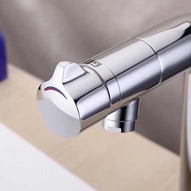 Campania Contemporary Chrome Finish Bathroom Sink Faucet with Revolvable Spout